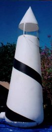 Light house cold-air inflatables - light house balloons for rent or sale.